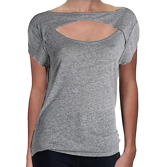 Free People We The Free Cutout Oversized Shirt - Picture 2 of 7